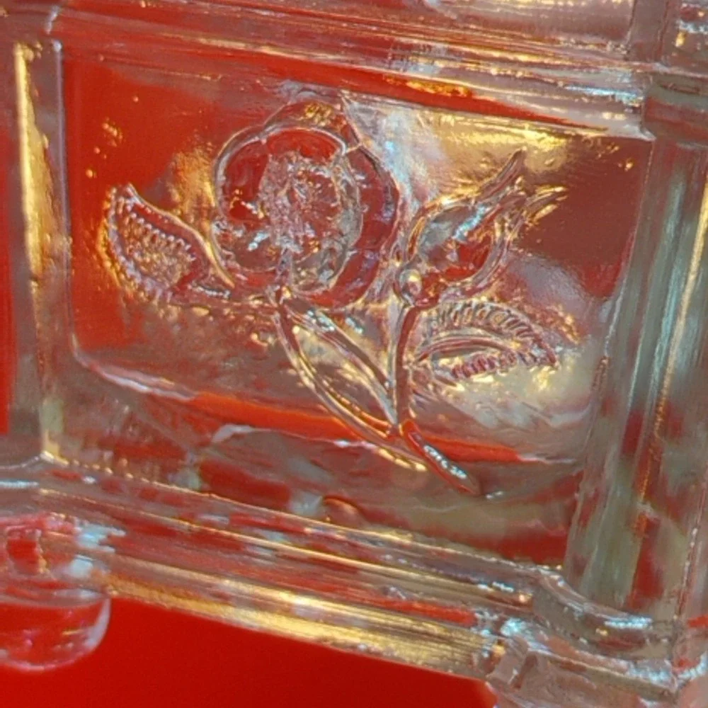 Antique New England NE Glass Company Boston Lacy Salt Dip Cellar 1820-1850s Flaw